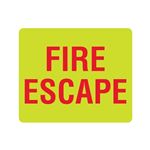 Luminescent Fire Escape 10x12 Sign